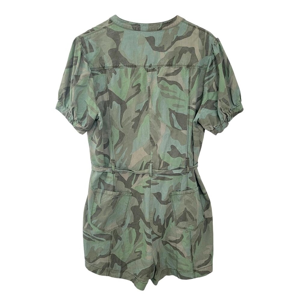 Sanctuary Standard Surplus Risk Taker Romper Womens Size 12 Palm Camo - Picture 2 of 7
